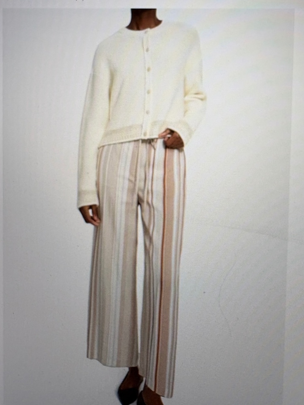 NWT Theory Wide Crop PLB Multi Stella Twill Pants